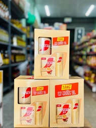 Combo 3 hộp Nescafe 3 in 1 vị kem sữa hộp 20 gói × 16g tặng kèm ly nhựa inochi 1 lít ( date mới)
