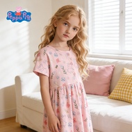 [Ready Stock] Piglet Peppa Children's Skirt Summer 2026 New Style Girls Short-Sleeved Dress Princess