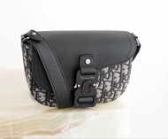 Dior Mini Saddle Messenger Bag with Flap (For Men)