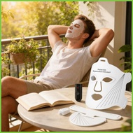 LED Light Face Masque Skincare Devices with Neck Cover Face LED Masque for Women Men Home Travel Nig