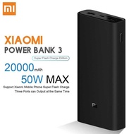 Xiaomi Mi 20000mAh 50W Fast Charging Power Bank Type-C Powerbank External Battery Charger Laptop