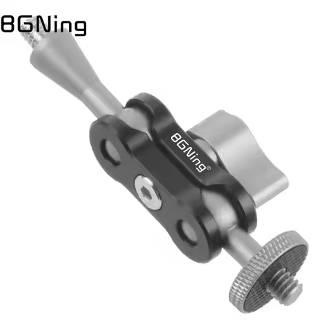 Universal Ajustable CNC Dual Ball Head 1/4" Screws Mini Magic Arm Mount Connect Adapter for SLR Came