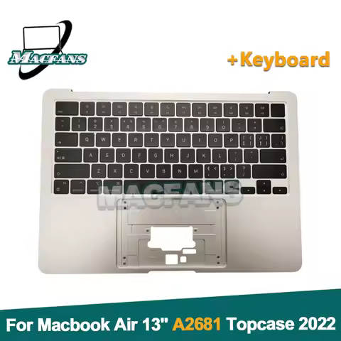 Laptop A2681 Topcase for Macbook Air 13" A2681 Top Case Palm rest "C"topcase US Keyboard Starlight C