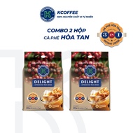 [COMBO 2 TÚI] Cà Phê Sữa Hòa Tan K Delight 3in1 612g (Túi 17g x 36 Gói) - Thương Hiệu K COFFEE
