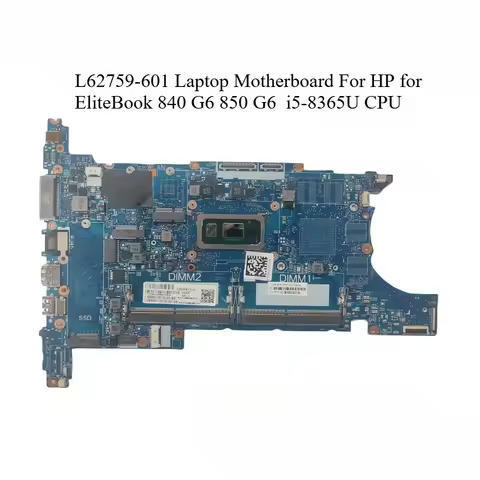 L62759-601 Laptop Motherboard For HP for EliteBook 840 G6 850 G6 i5-8365U CPU Notebook Mainboard