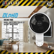 ALPHA MOTTO WF B31/8 Wall Fan 8" | 3 Blades | AC Motor | White/Black