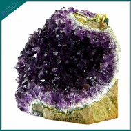Irregular Natural Amethyst Druzy Quartz Geode Cluster Crystal 40mm Specimen VM 40~50g