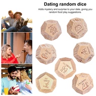 12 Sides Food Dice Date Night Food Dice Fun Date Night Decision Dice for Couples Wooden Dinner Ideas