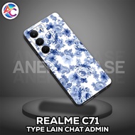 AC47-Case REALME C71-Flower Motif-Softcase REALME C71-Casing REALME C71-Silicone REALME C71