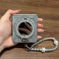 Case for Samsung Galaxy Z Flip 7 FE 6 5 Flip7 FE Flip6 5G New Glitter Water Ripple Mirror Stand Phon