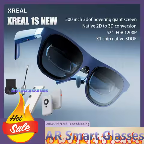 Xreal 1S 2026 Latest High Cost Effective Smart Glasses Self Developed Chip for Native 2D To 3D Conve