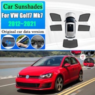 Car Mesh Coverage Sunshades For Volkswagen VW Golf7 Mk7 2012~2021 Sunscreen Window Sunshade Cover Ma