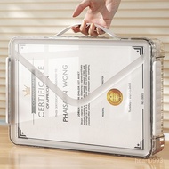 Transparent File Storage Box Document Household A4 Paper Important Certificate Passport Account Book
