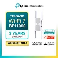 TP-Link BE11000 Tri-Band EasyMesh MLO Smart Roaming Wi-Fi 7 RE655BE 6Ghz Band Range Extender