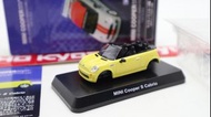 Kyosho 1/60 BMW Mini Cooper S Cabrio 2007 Yellow 