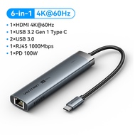 Vention Type C HUB USB 3.0 Port Hub TYPE C to HDMI 4K 30Hz 60Hz RJ45 USB C Multiport Port Hub Thunde