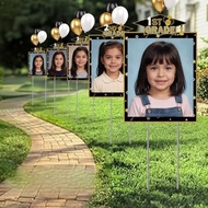 Yookeer 14 Pcs Large K-12 Graduation Photo Yard Sign Decoions 11 x 16 Inches Class of 2026 Photo Dis