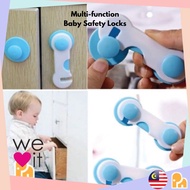 PN.Multi-function Child Baby Safety Lock Cupboard Cabinet Door Drawer Security Lock Safety Closet Bi