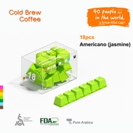 "40 People in the World"instant coffee, F5 cold brew coffee Americano jasmine 18pcs per pack