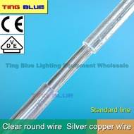 ((100m) Home Lighting Transparent Power Cord Chandelier Cord Round Sheath Two-Core Transparent Cryst