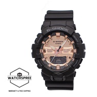 [Watchspree] Casio G-Shock Metallic Accent Color Rose Gold Series Matte Black Resin Band Watch GA800MMC-1A GA-800MMC-1A