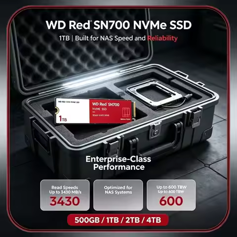 WD Red SN700 Western Digital M.2 2280 PCIe4.0 NVMe SSD For Desktop PC Laptop System Upgrade 500GB 1T