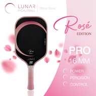 Lunar Pickleball Pro (Power) Rose Edition 14mm16MM Toray T-700 Raw Carbon Fiber