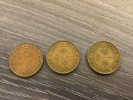 1948年及1950年 香港1毫硬幣 （男人頭）