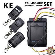 REMOTE CONTROL KE 2CH 433MHz AUTOGATE ( RECEIVER / REMOTE CONTROL )
