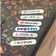JOOLA PROTON SELKIRK X-ACE SYPIK FACOLOS 3G Pickleball racket sticker, Shapes the playway, Increases