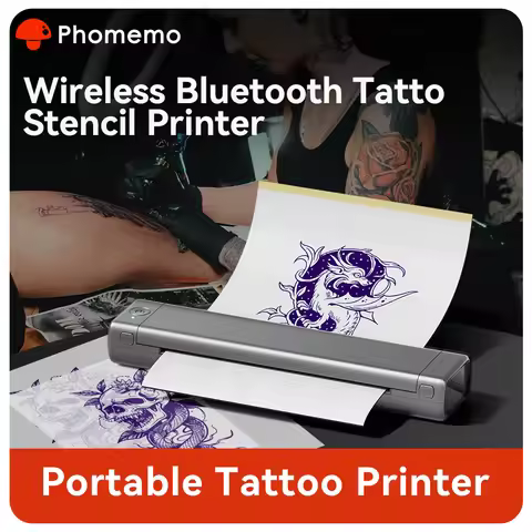 Phomemo M08F Tattoo Stencil Printer, Bluetooth Thermal Tattoo Printer,Tattoo Supplies for Tattoo Art