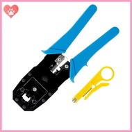 Amostlycute Network Crimping 3in1 Tool Kit With Wire Stripper Maintenance Repair Tools, Crimping Hand Tools For