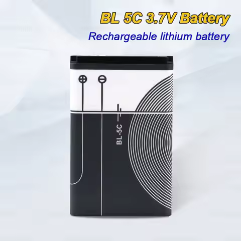 BL 5C Battery 1020mAh BL5C Rechargeable Li-ion Batteries for Nokia n72 e50 e60 2300 2600 1112 3120 6