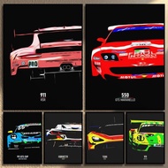 911 GT3 RS Car Generation Supercar Poster Canvsa Print Painting Home Decor Wall Art Decoration Gift 