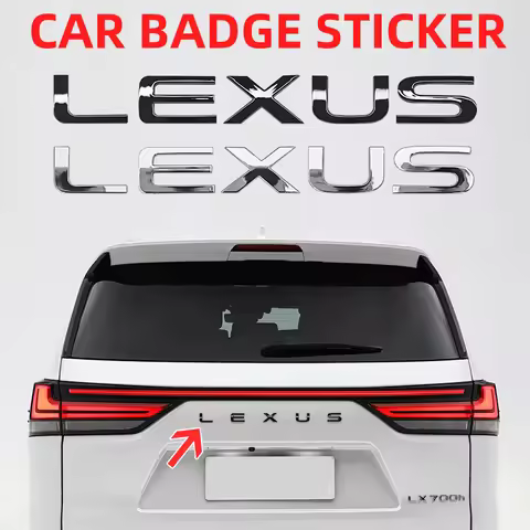 ABS Emblem car trunk letter stickers for Lexus RX300 NX260 GX550 CT200H IS250 CT IS LS ES NX RX UX G