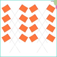 25pcs Marker Flags Lawn Small Flags Yard Garden Marker Flags Marking Flags Sprinkler Flag Marking Pe