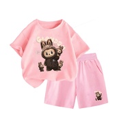 Set Bộ Quần Áo Hình Gia Đình Labubu CLOUDZY Đáng Yêu Vui Vẻ Chất Vải Cotton Phù Hợp Mặc Vào Mùa Hè