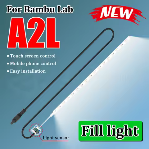 A2L LED Fill Light for Bambu Lab A2L 3D Printer Adjustable Brightness Printing Observation Auxiliary