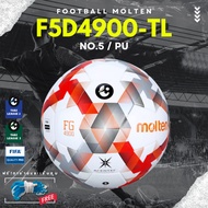 MOLTEN Football Model F5D4900-TL (No.5) Ball Net + Inflator Needle