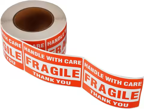 250pcs Fragile Sticker Warning Stickers Fragile Handle with Care Fragile Labels Adhesive Labels for 