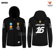Hoodie Zipper Sweater Jaket Team Ferrari Scuderia 2026 F1 Formula One Leclerc 16