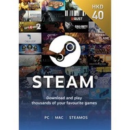 [好評過千]香港 Steam Wallet HKD 40 港元 STEAM 錢包 預付卡  Steam卡