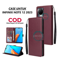 flip wallet for INFINIX NOTE 12 2023 flip case casing handphone flip cover kesing hp