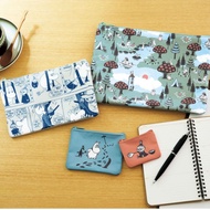 Moomin Cartoon Stamped Document Portable Card Holder Passport Document Pouch Coin Purse Portable Sto