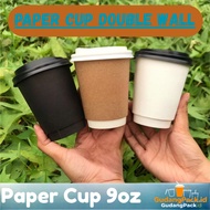 Paper Cup Double Wall 9oz / Paper Cup 9 oz Thick Double Wall DW
