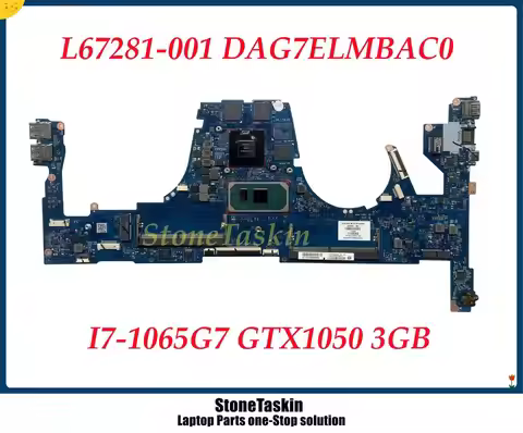StoneTaskin L67281-001 DAG7ELMBAC0 for HP Pavilion 15-CS TPN-Q208 Laptop Motherboard with I7-1065G7 