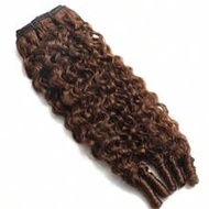 Burmese Curly Clip In Hair Extensions Real Human Hair 8Pcs 120g Brown Brazilian Human Hair 3C4A Spir
