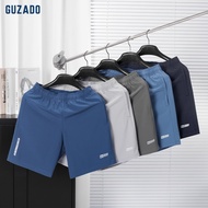 COMBO of 3 GUZADO Men's Shorts, Premium Wind Fabric, Light and Cool, Active Sports Form CB3GSR06