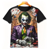Anime Kids T-Shirt - Cute 3D Game T-Shirt - The Joker Joker Anime Printing T-Shirt-4-designWD Limite