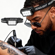 GBK Tattoo Headlamp with Motion Sensor,Tattoo Vision Glasses, Rechargeable Tattoo Headlight,2500 Lum